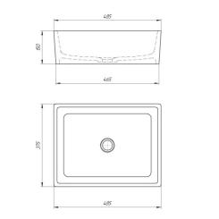 Раковина GRANADO Tolosa white gel Фото 5