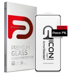 Стекло защитное Armorstandart Icon Xiaomi Poco F6 Black Фото
