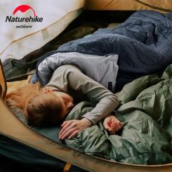Спальный мешок Naturehike Y150L NH21MSD08 правий, сіро-блакитний Фото 2