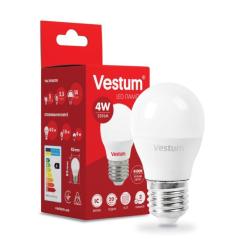 Лампочка Vestum G45 4W 4100K 220V E27 Фото 1