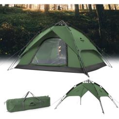 Палатка Naturehike чотиримісний автоматичний NH21ZP008 темно-зелений Фото 1