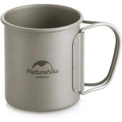 Чашка туристическая Naturehike NH20CJ005 титанова з ручкою 450 мл Фото 2