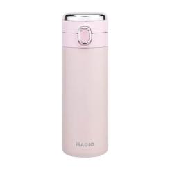 Термос Magio 400 мл з датчиком температури Рожевий Фото