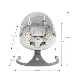 Кресло-качалка Kinderkraft Lumi 2 Light Grey Фото 9