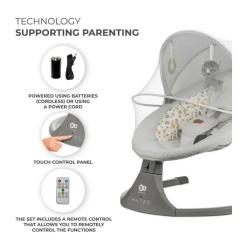 Кресло-качалка Kinderkraft Lumi 2 Light Grey Фото 7