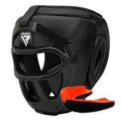 Боксерский шлем RDX T1 Grill Full Black M Фото
