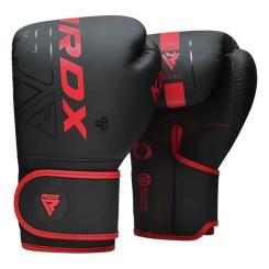 Боксерские перчатки RDX F6 Kara Matte Red 14 унцій Фото