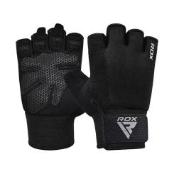 Перчатки для фитнеса RDX W1 Half Black Plus XL Фото