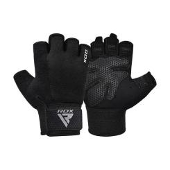 Перчатки для фитнеса RDX W1 Half Black Plus XL Фото 1