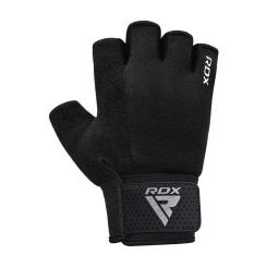 Перчатки для фитнеса RDX W1 Half Black Plus XL Фото 2