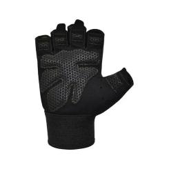 Перчатки для фитнеса RDX W1 Half Black Plus XL Фото 3