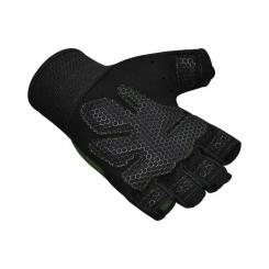 Перчатки для фитнеса RDX W1 Half Black Plus XL Фото 4