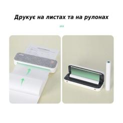 Принтер чеков UKRMARK A40 А4, Bluetooth, USB, зеленый Фото 3