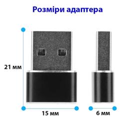 Переходник Dynamode USB-C Female to USB-A Male OTG Фото 6