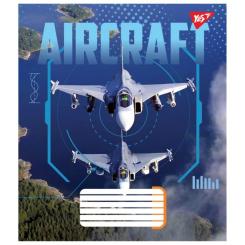Тетрадь Yes Aircraft 36 листов клетка Фото 2