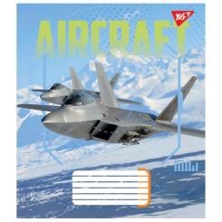 Тетрадь Yes Aircraft 36 листов клетка Фото 3