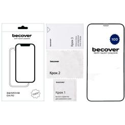 Стекло защитное BeCover Apple iPhone 12 10D Black Фото 1