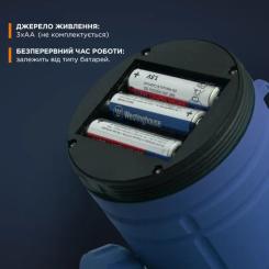 Фонарь Quantum Nice red 1WLED + 3WCOB 3xAA Фото 5