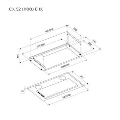 Вытяжка кухонная Pyramida CX 52 (1100) E IX Фото 9