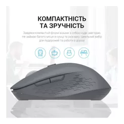 Мышка OfficePro M230G Silent Click Wireless/Bluetooth Gray Фото 9