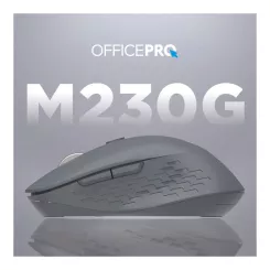 Мышка OfficePro M230G Silent Click Wireless/Bluetooth Gray Фото 4
