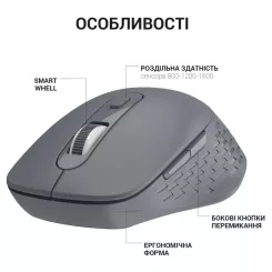 Мышка OfficePro M230G Silent Click Wireless/Bluetooth Gray Фото 5