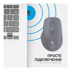 Мышка OfficePro M230G Silent Click Wireless/Bluetooth Gray Фото 7