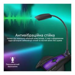 Микрофон Vertux VertuMic-1 LED USB Black Фото 2