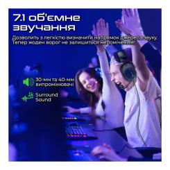 Наушники Vertux Warfare 7.1 USB Black Фото 3