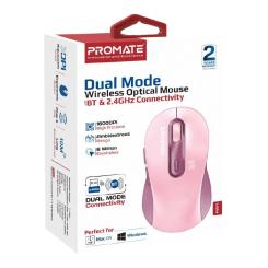 Мышка Promate Ken Wireless/Bluetooth Pink Фото 1