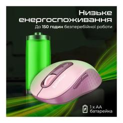 Мышка Promate Ken Wireless/Bluetooth Pink Фото 6