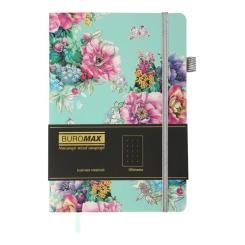Книга записная Buromax CHERIE А5 96 аркушів крапка, блакитний Фото 1