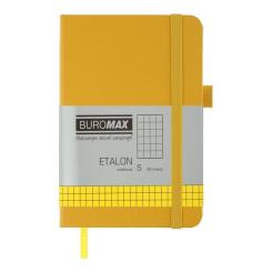 Книга записная Buromax ETALON 95х140, 96 аркушів клітинка жовтий Фото