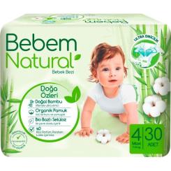 Подгузники Bebem Natural 4 maxi 7-14 кг 30 шт Фото