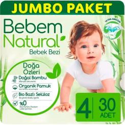 Подгузники Bebem Natural 4 maxi 7-14 кг 30 шт Фото 1