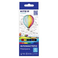 Фломастеры Kite Classic 6 цветов Фото