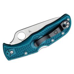 Нож Spyderco Endela K390 Serrated Blue Фото 3