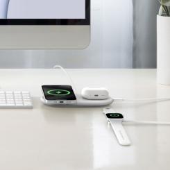 Зарядное устройство Belkin 2in1 15W Pad Qi2 white Фото 9