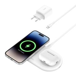 Зарядное устройство Belkin 2in1 15W Pad Qi2 white Фото 3