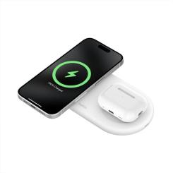 Зарядное устройство Belkin 2in1 15W Pad Qi2 white Фото 4
