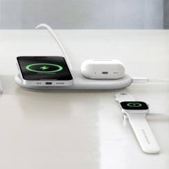 Зарядное устройство Belkin 2in1 15W Pad Qi2 white Фото 7