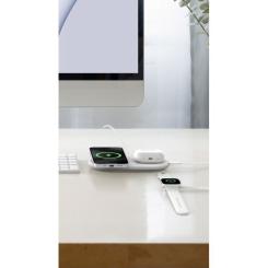 Зарядное устройство Belkin 2in1 15W Pad Qi2 white Фото 8