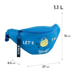 Сумка-бананка Kite Let's Ride Синяя Фото 1