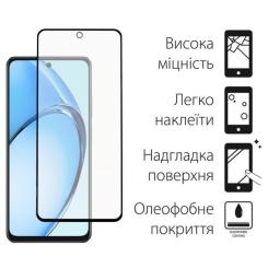 Стекло защитное Dengos Full Glue OPPO A60 (black) Фото 1