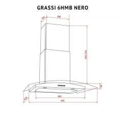 Вытяжка кухонная Perfelli GRASSI 6HMB NERO Фото 11