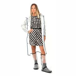 Дождевик Perletti City прозорий/синій L Фото