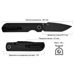 Нож CJRB Nova Black PVD Фото 5