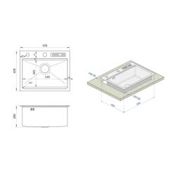 Мойка кухонная Nett NG-5747 Фото 4