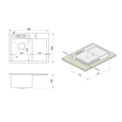 Мойка кухонная Nett NS-6045(R) Фото 4