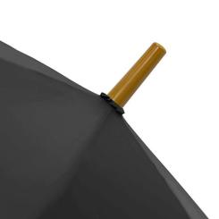 Зонт Bergamo Promo Полуавтомат Черный Фото 3